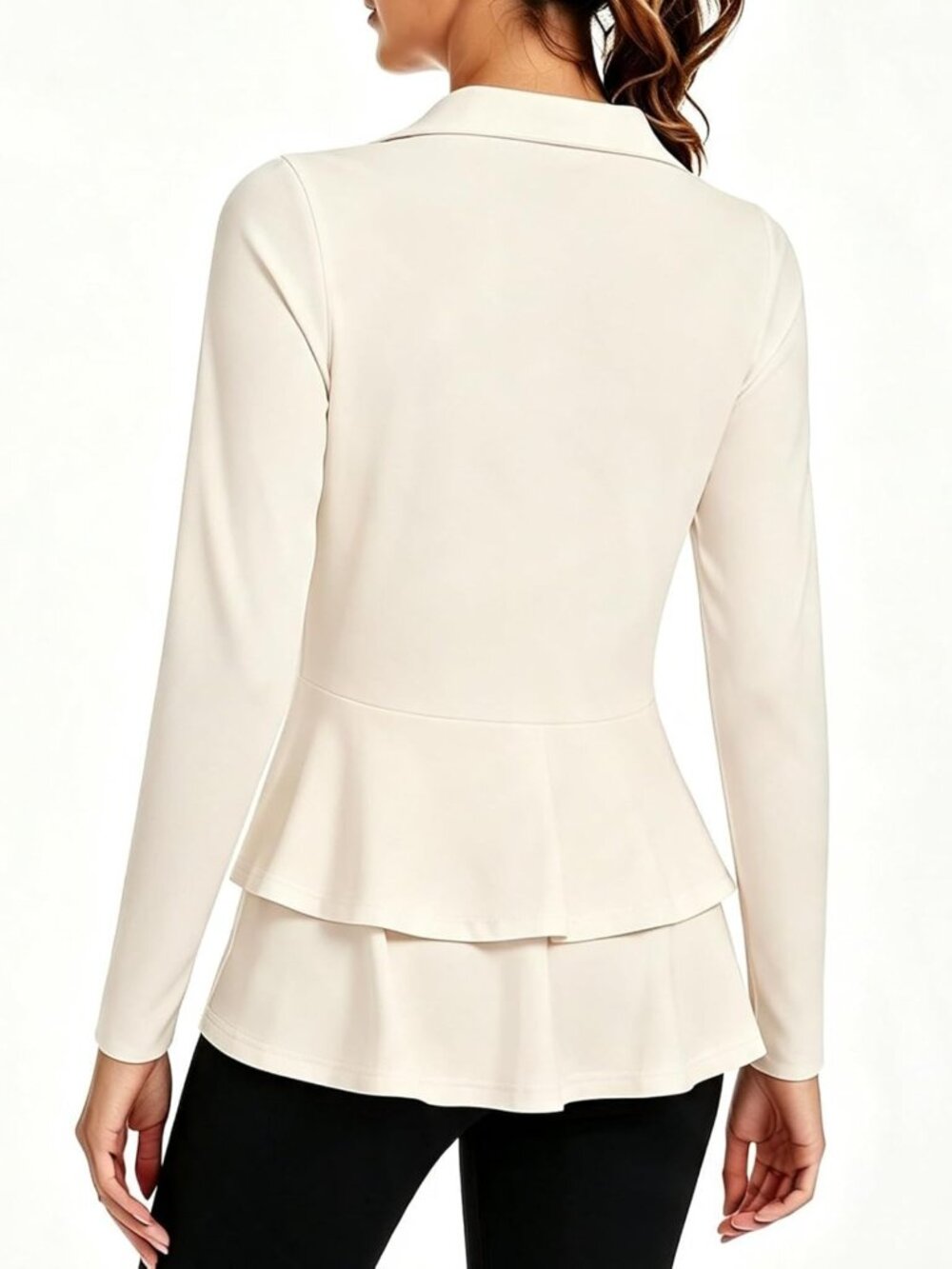Lightweight Women's Golf Jacket & Pleated Tennis Skirt Hem, Full Zip, Long